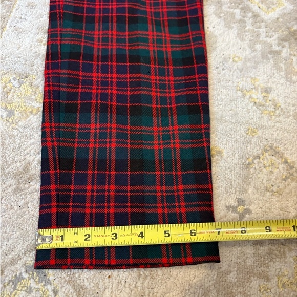 J. Crew Cafe Capri Wool Red Tartan Pant size 4 - Picture 10 of 11